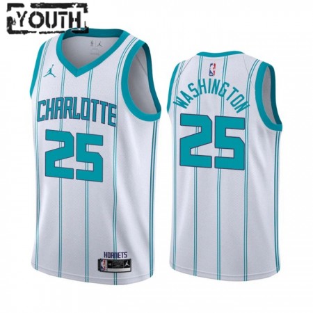 Dres Charlotte Hornets PJ Washington 25 Jordan 2022-23 Association Edition Bijela Swingman - Dječji